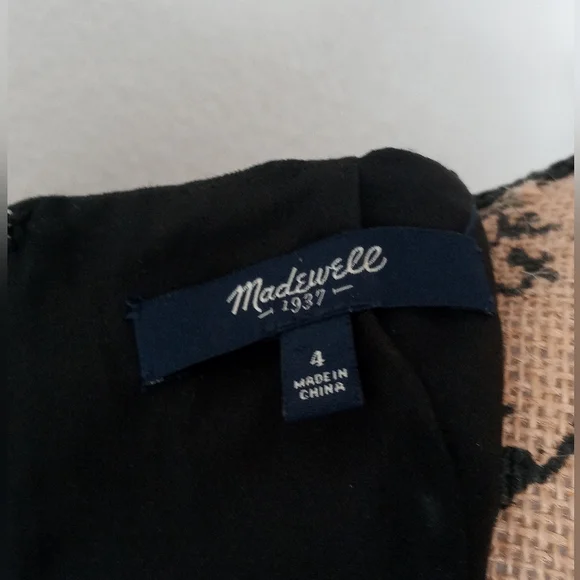 Madewell Metallic Shimmer Brocade Sheath Dress - Picture 7 of 7